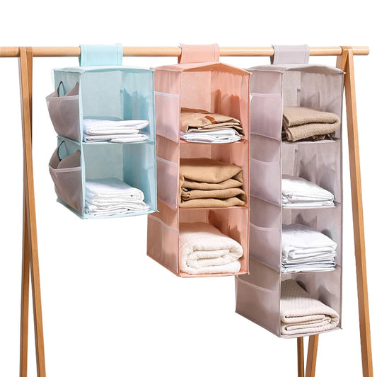 Hanging Closet Organizer - Multi-Layer Bra & Sock Storage