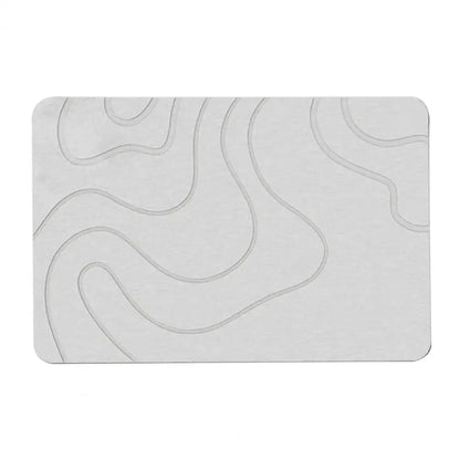 Odor-Resistant Stone Bath Mat - Quick-Dry Diatom Mud Mat