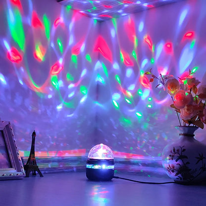 Starry Sky Galaxy Lamp: LED Night Light & Sound Active Projector