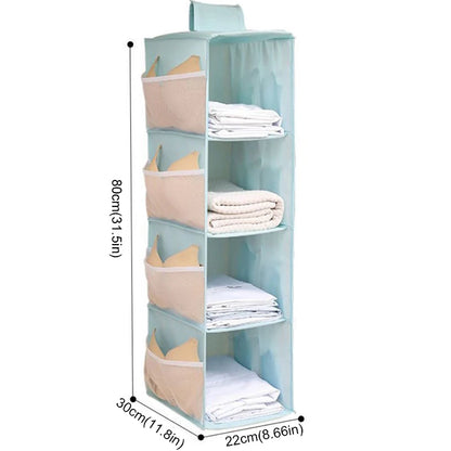 Hanging Closet Organizer - Multi-Layer Bra & Sock Storage