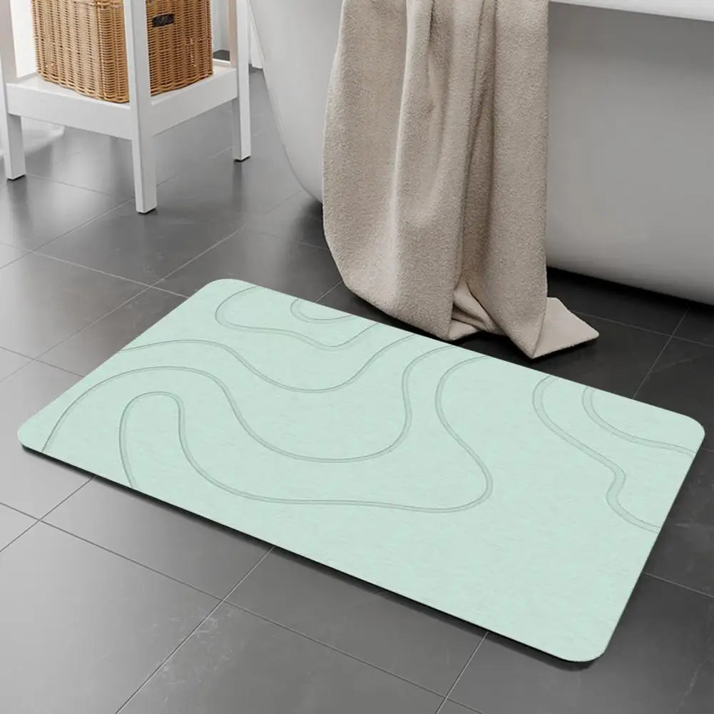 Odor-Resistant Stone Bath Mat - Quick-Dry Diatom Mud Mat