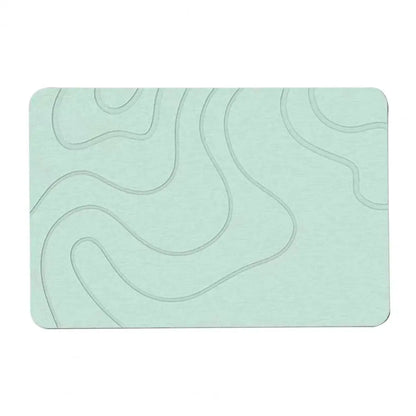 Odor-Resistant Stone Bath Mat - Quick-Dry Diatom Mud Mat