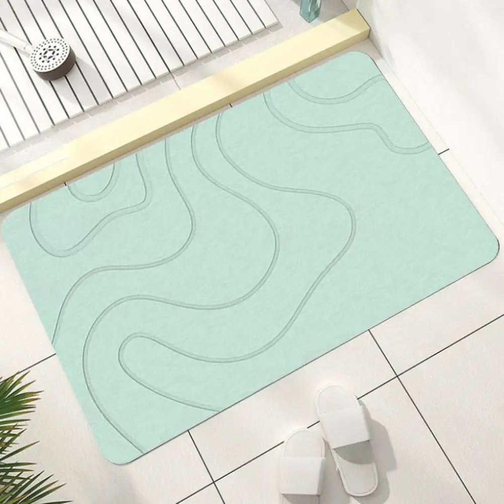 Odor-Resistant Stone Bath Mat - Quick-Dry Diatom Mud Mat