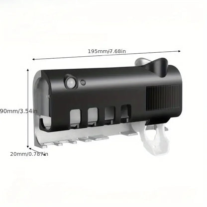 Automatic Toothbrush & Toothpaste Dispenser Set - Wall Mounted