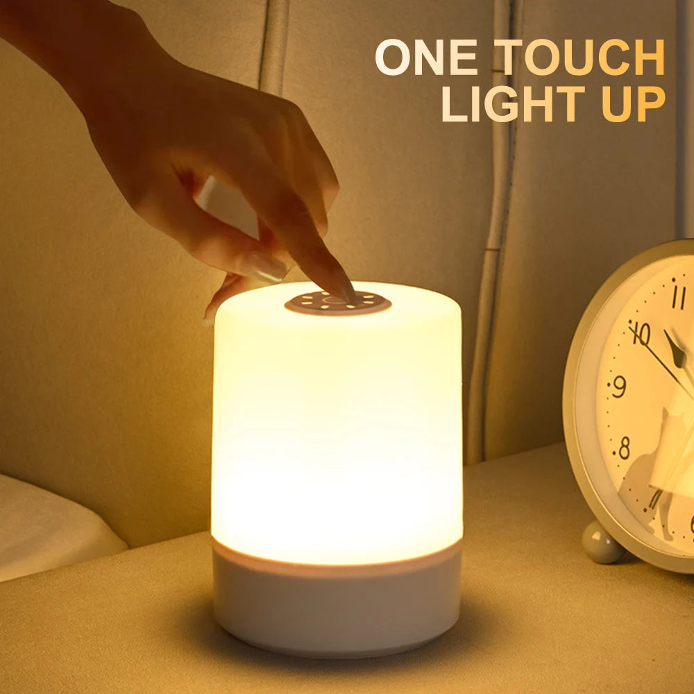 Touch LED Night Lamp 3 Modes USB Charging for Kids