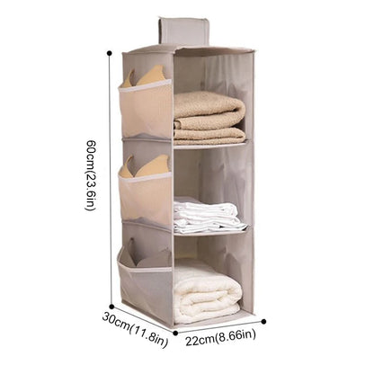 Hanging Closet Organizer - Multi-Layer Bra & Sock Storage