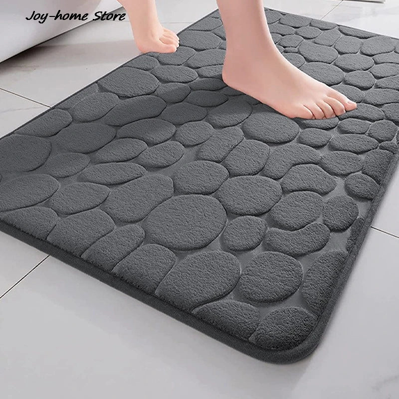 Cobblestone Embossed Door Mat - Non-Slip, Absorbent, 40x60cm