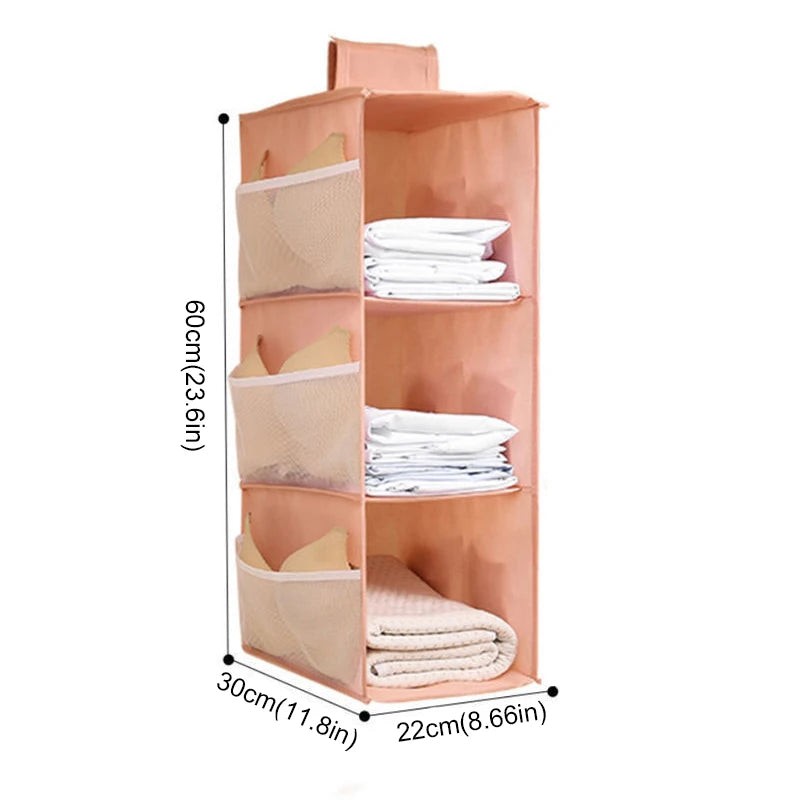 Hanging Closet Organizer - Multi-Layer Bra & Sock Storage